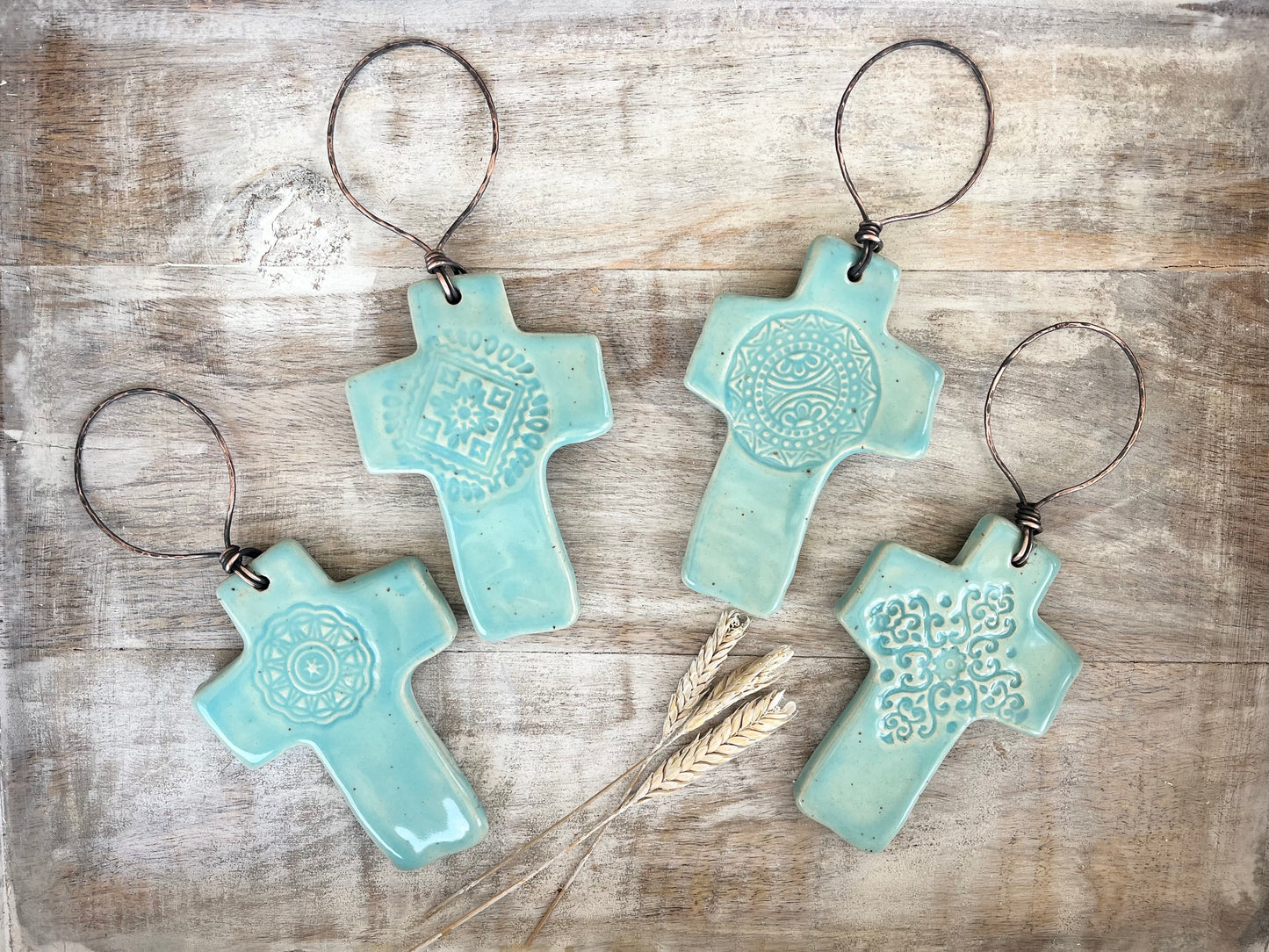 Stoneware Prayer Cross