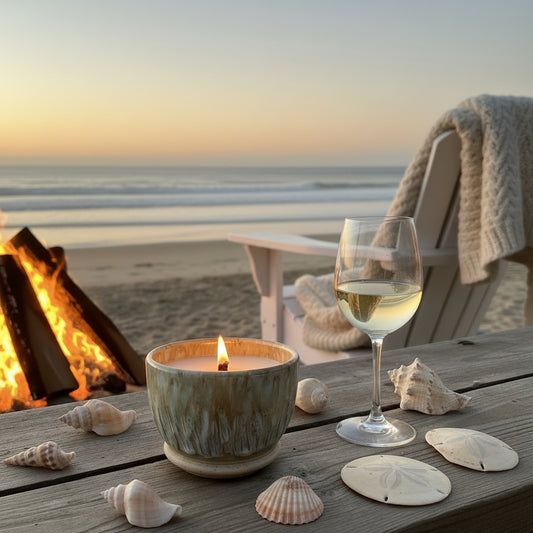 Fireside Beach Candle - Handmade Soy Beeswax Candle