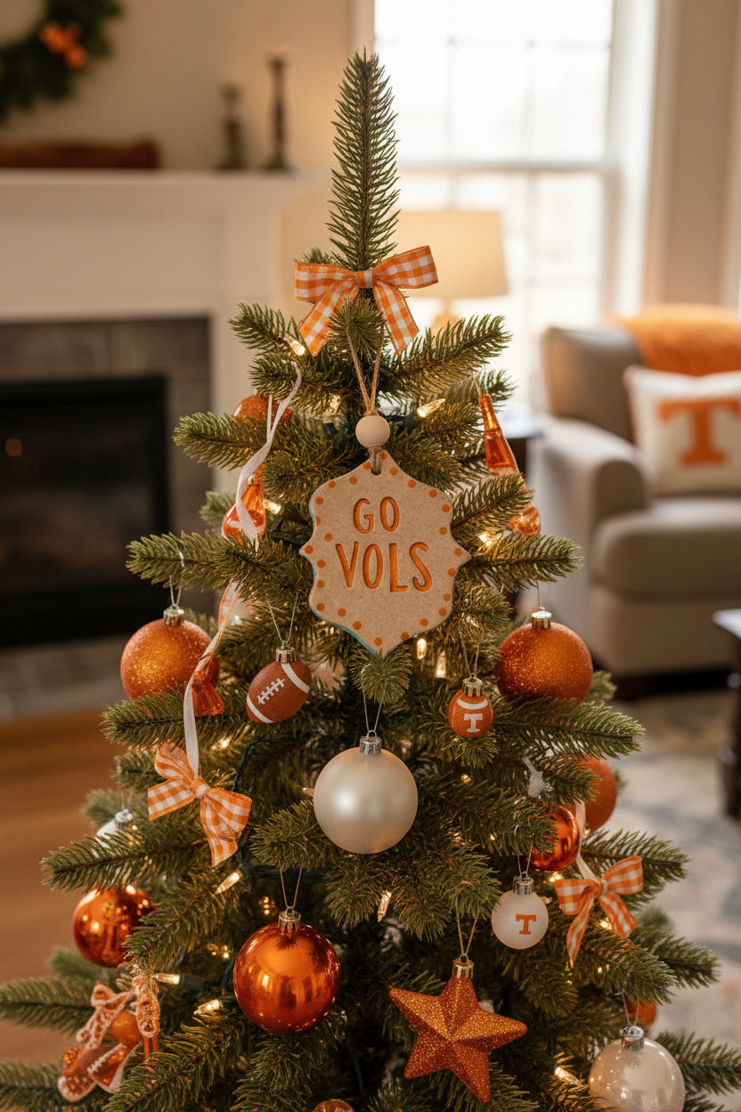 Handcrafted School Spirit Ceramic Ornament