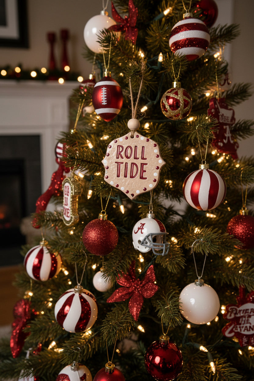 Handcrafted School Spirit Ceramic Ornament