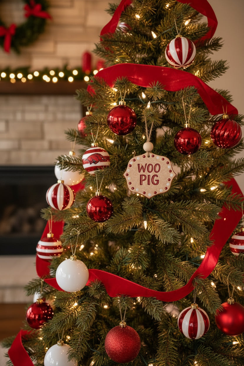 Handcrafted School Spirit Ceramic Ornament