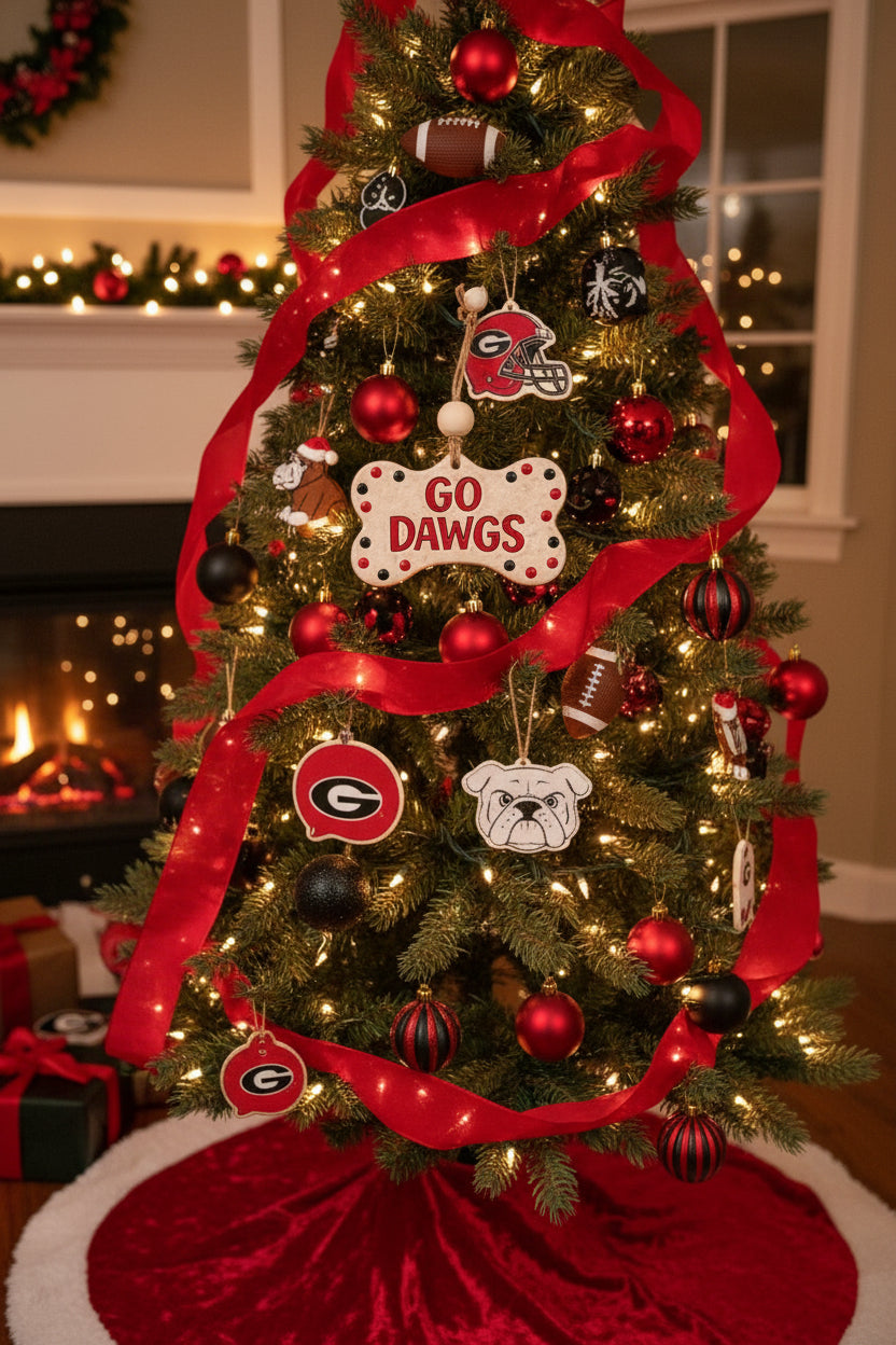 Handcrafted School Spirit Ceramic Ornament