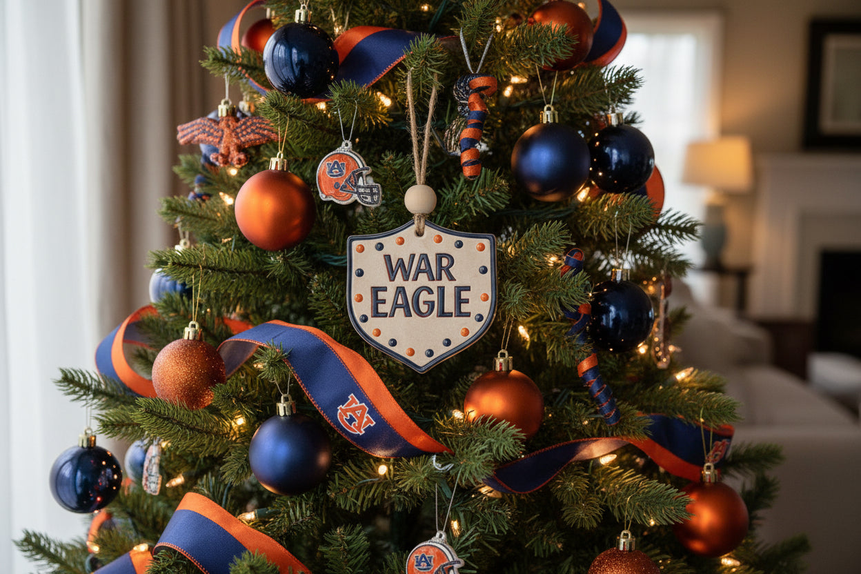 Handcrafted School Spirit Ceramic Ornament