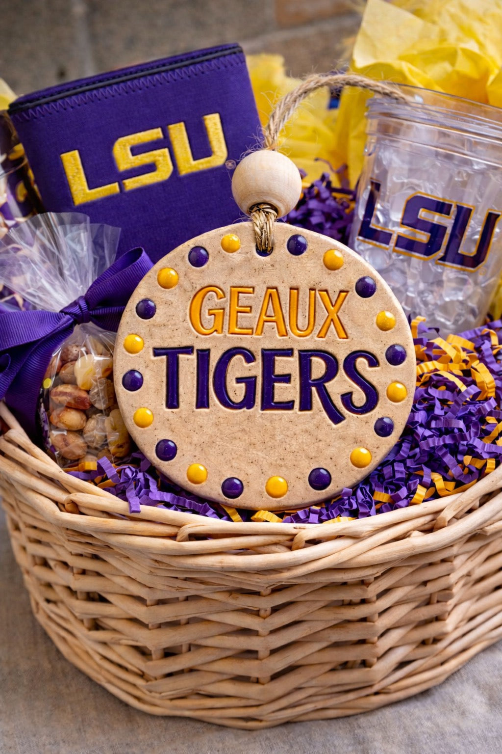 Handcrafted School Spirit Ceramic Ornament