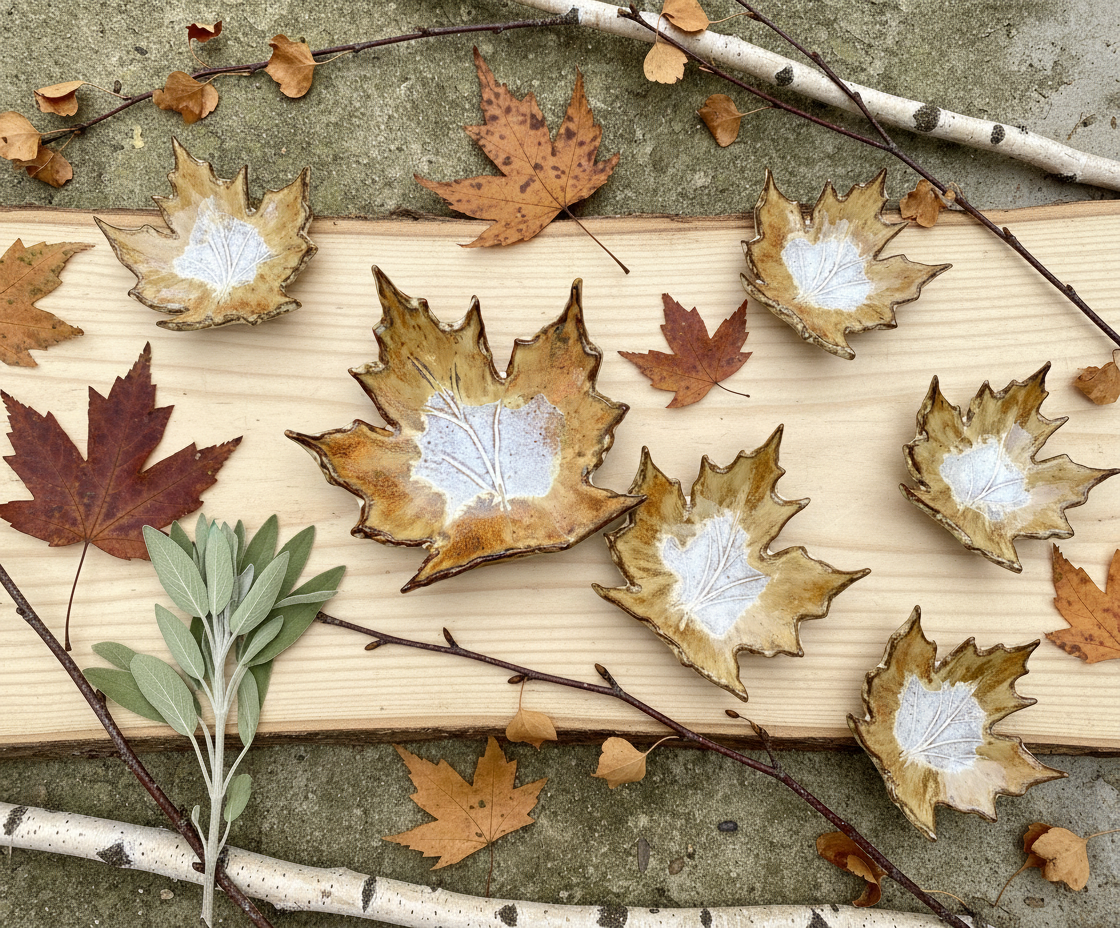 Text-free banner for Maple Leaf Stoneware Dish